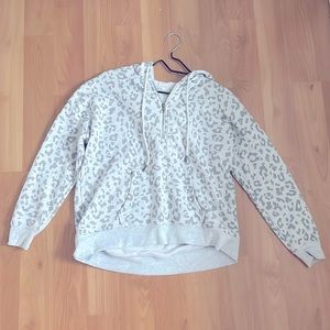Hippie Rose quarter zip hooded sweater